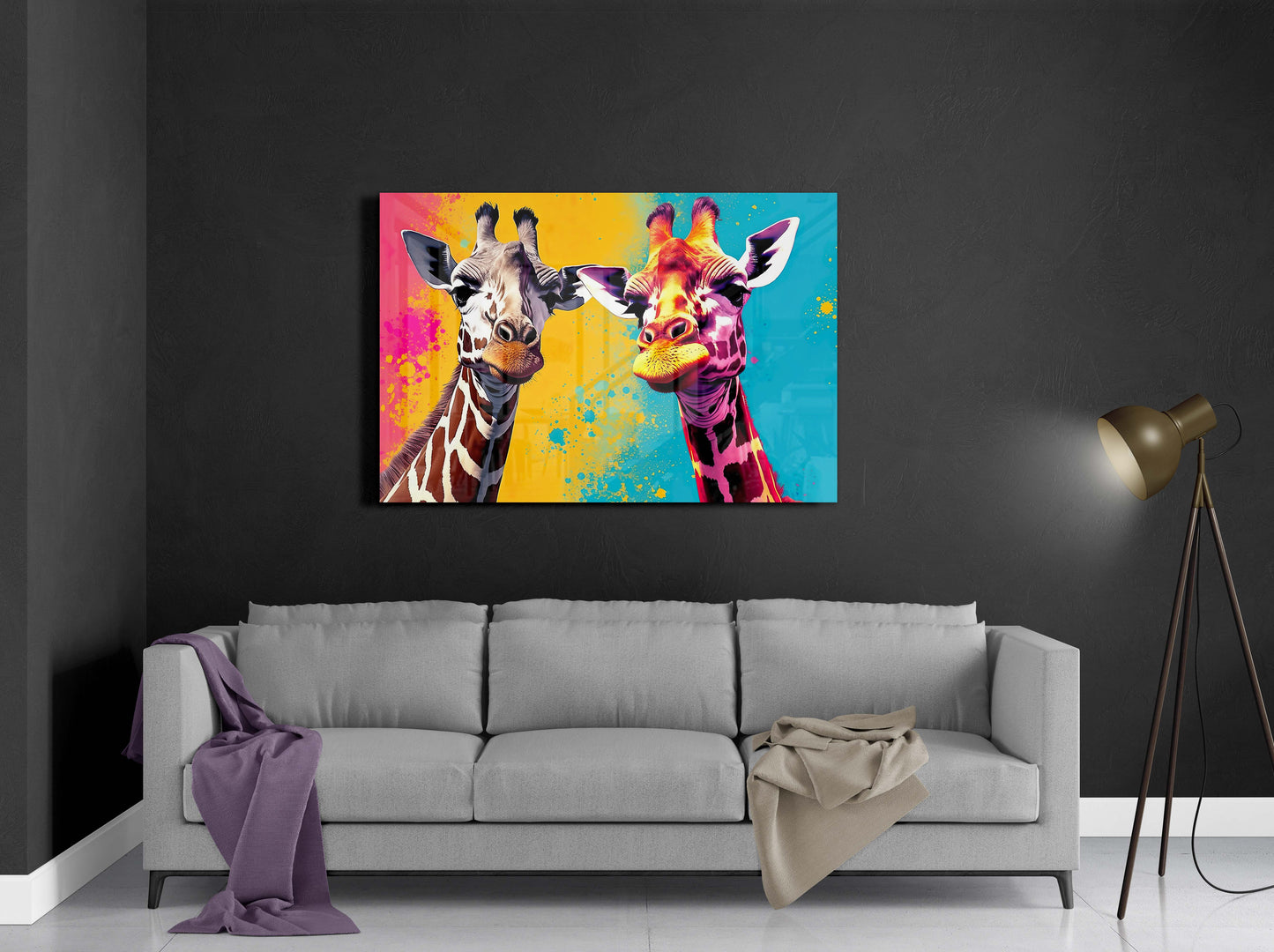 Colorful Giraffes