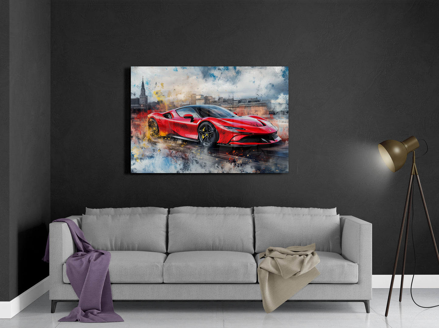 Ferrari SF90 Urban Cityscape