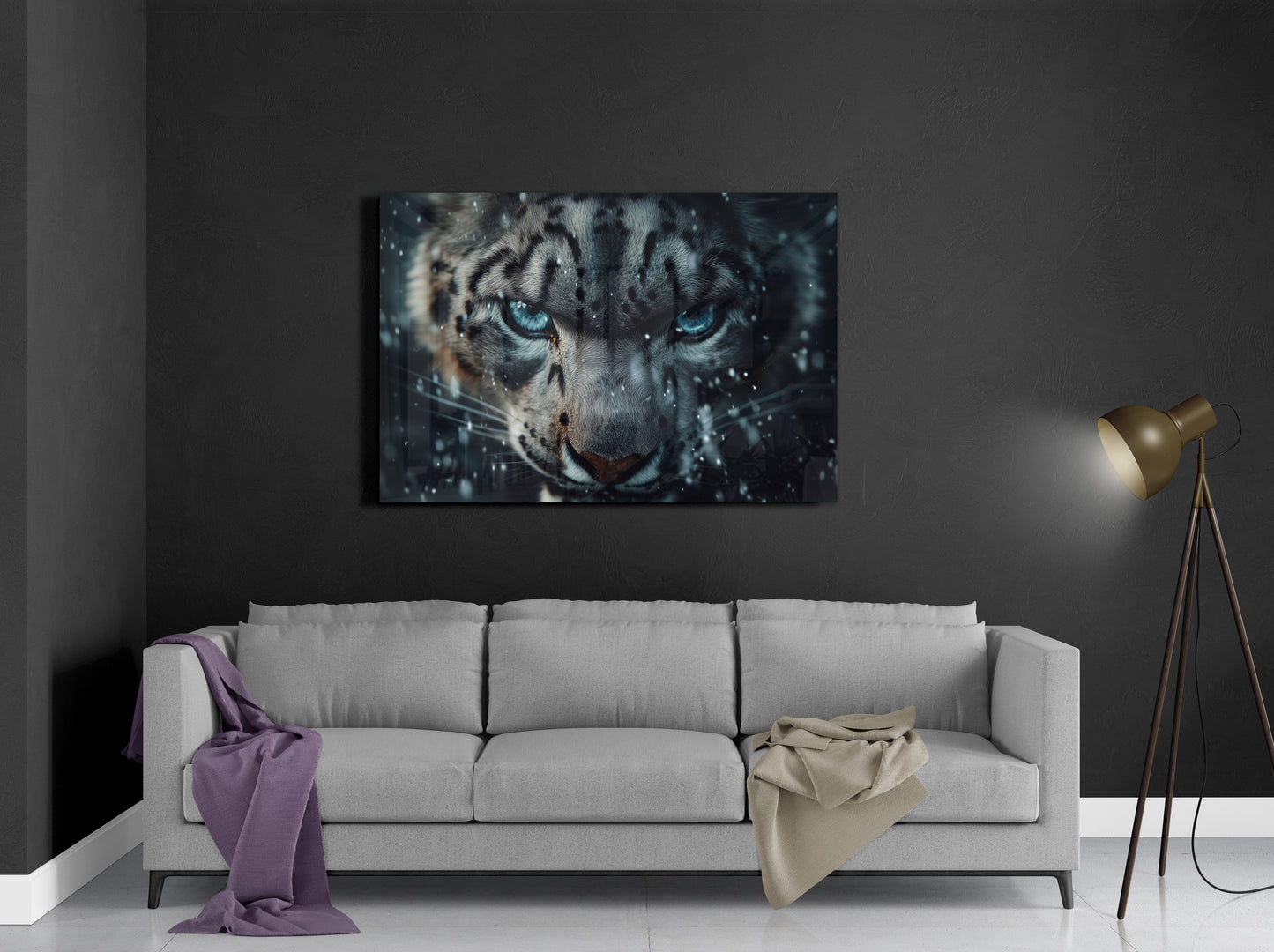 Majestic Snow Leopard Portrait
