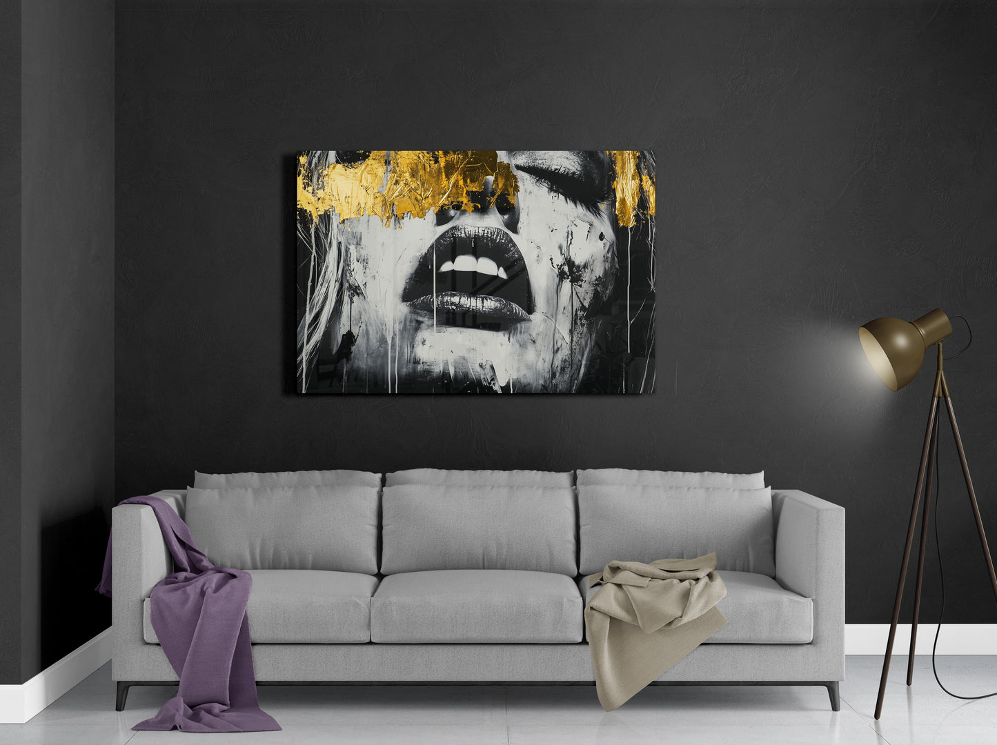 Gold Abstract Woman