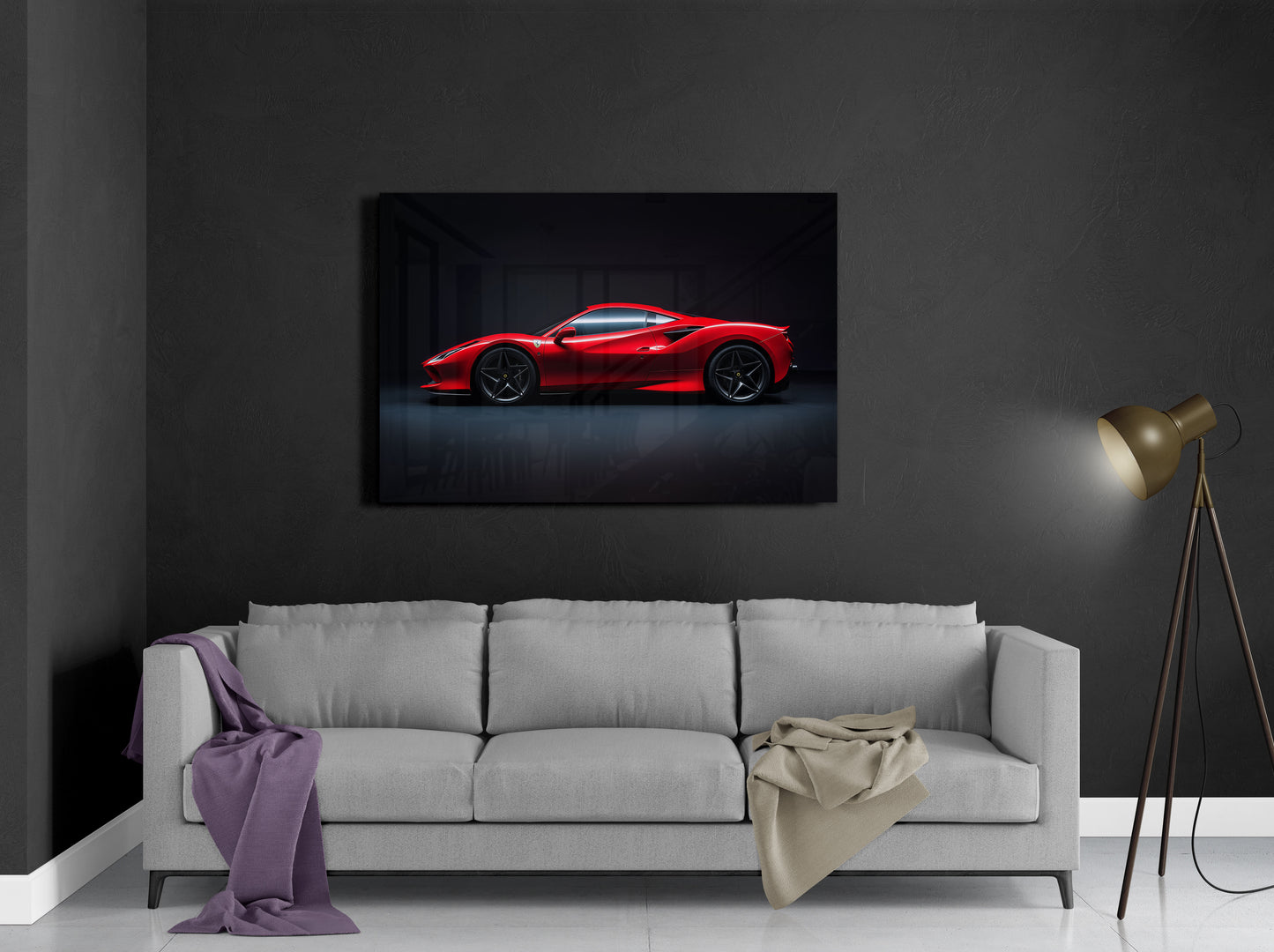 Ferrari F8 Sideview Red