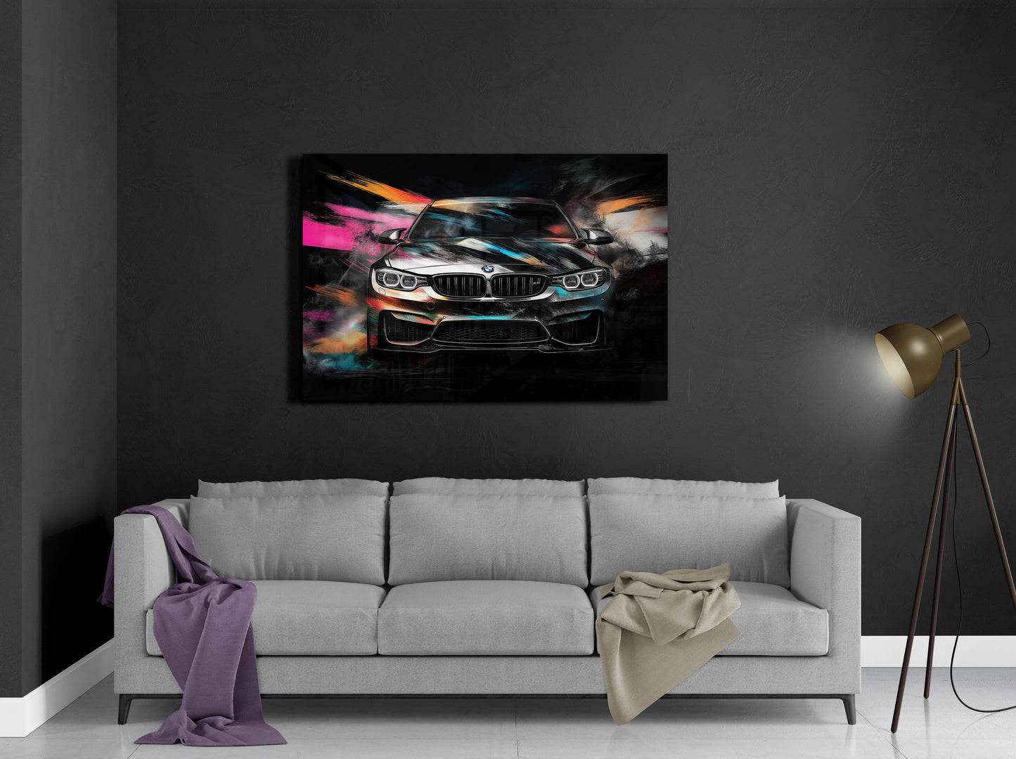 BMW M4 Brushstroke Sketch