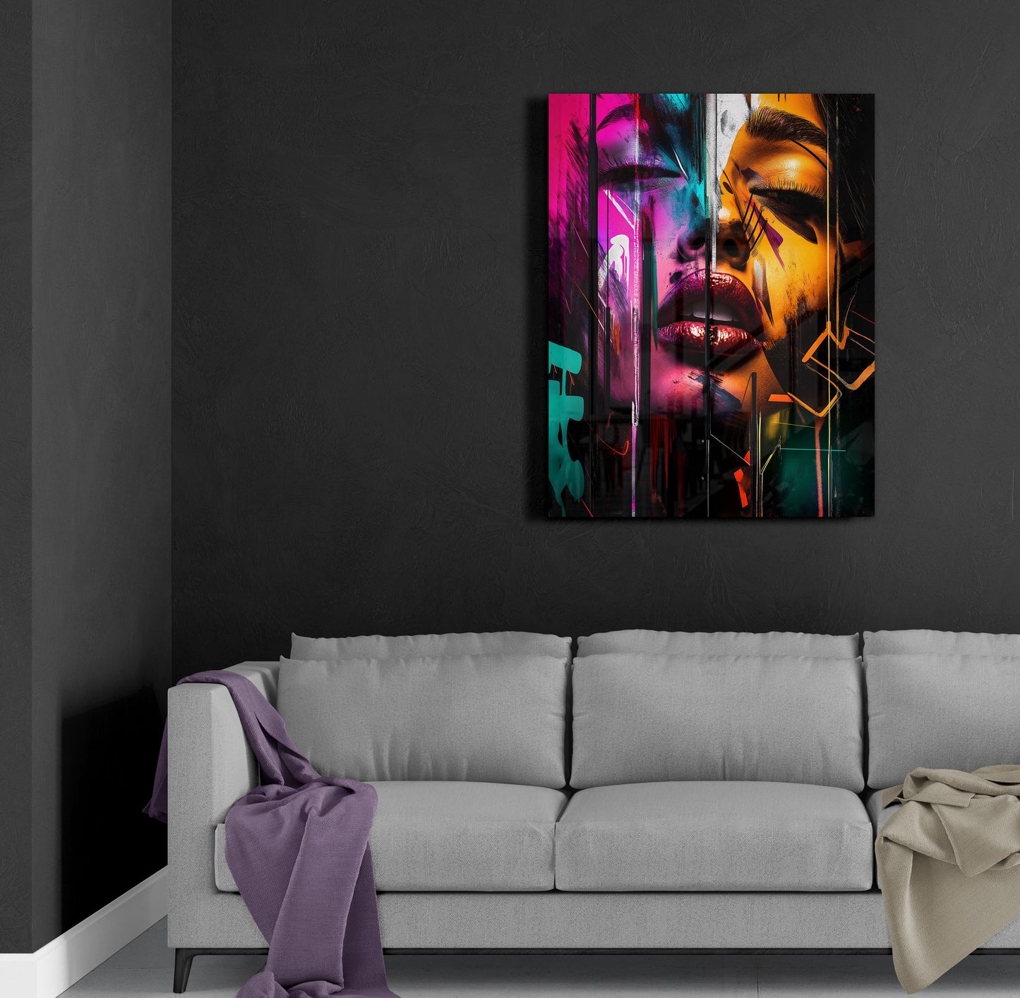 Modern Pop Art Woman's Face