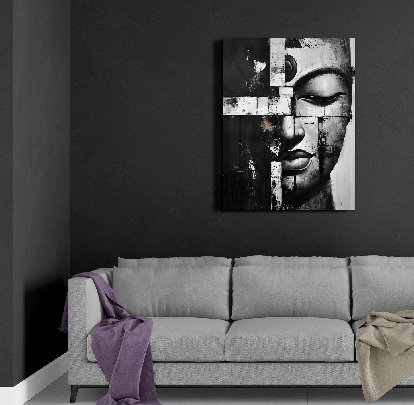 Black & White Buddha