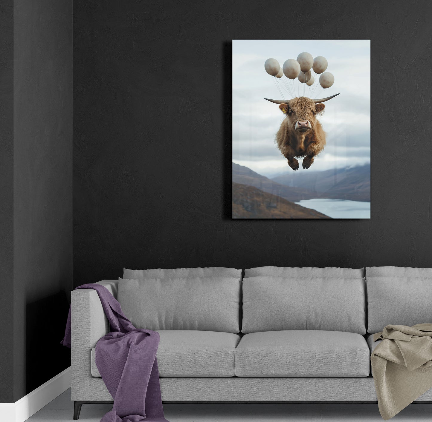 Floating Highland Cattle