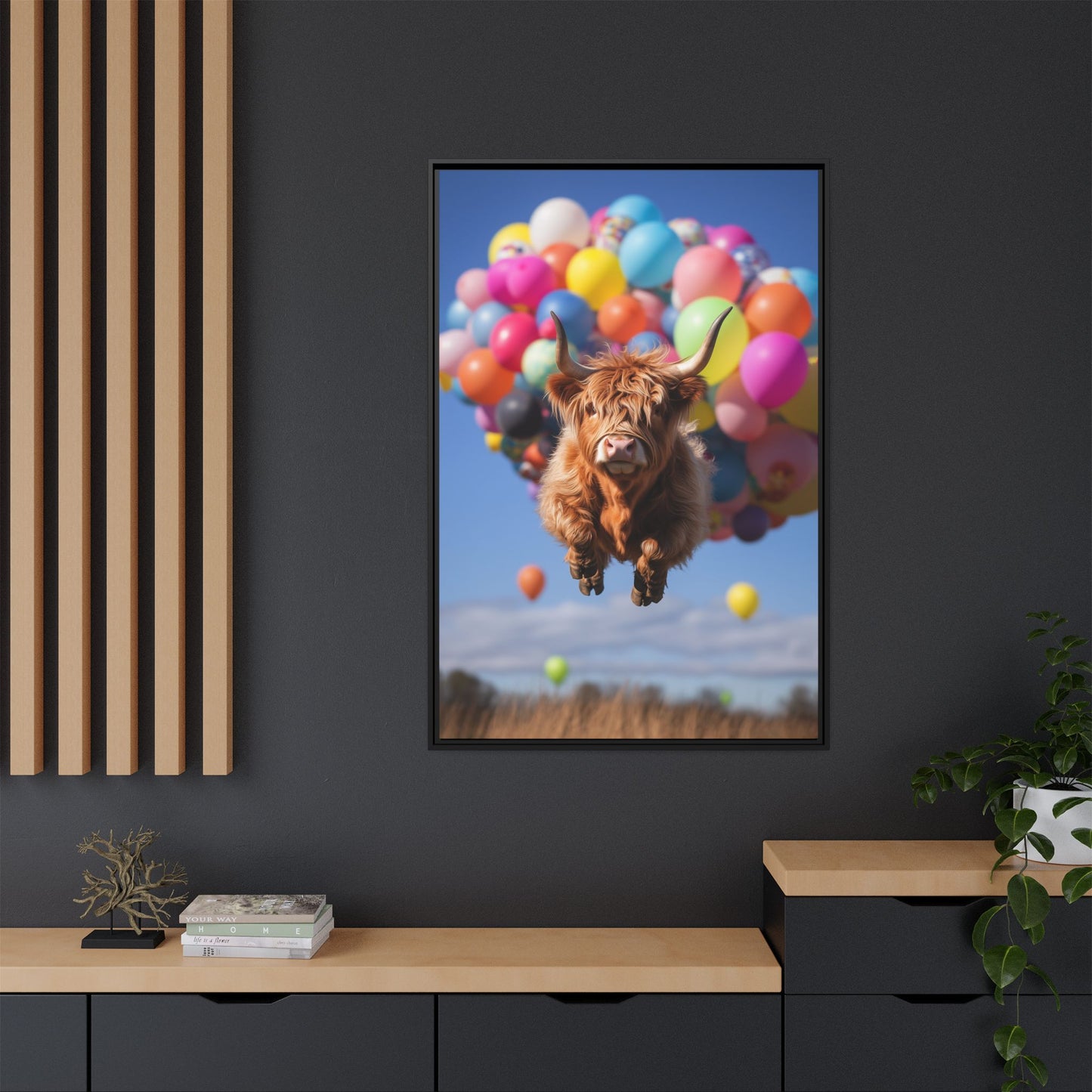 Highland Cattle and Balloons