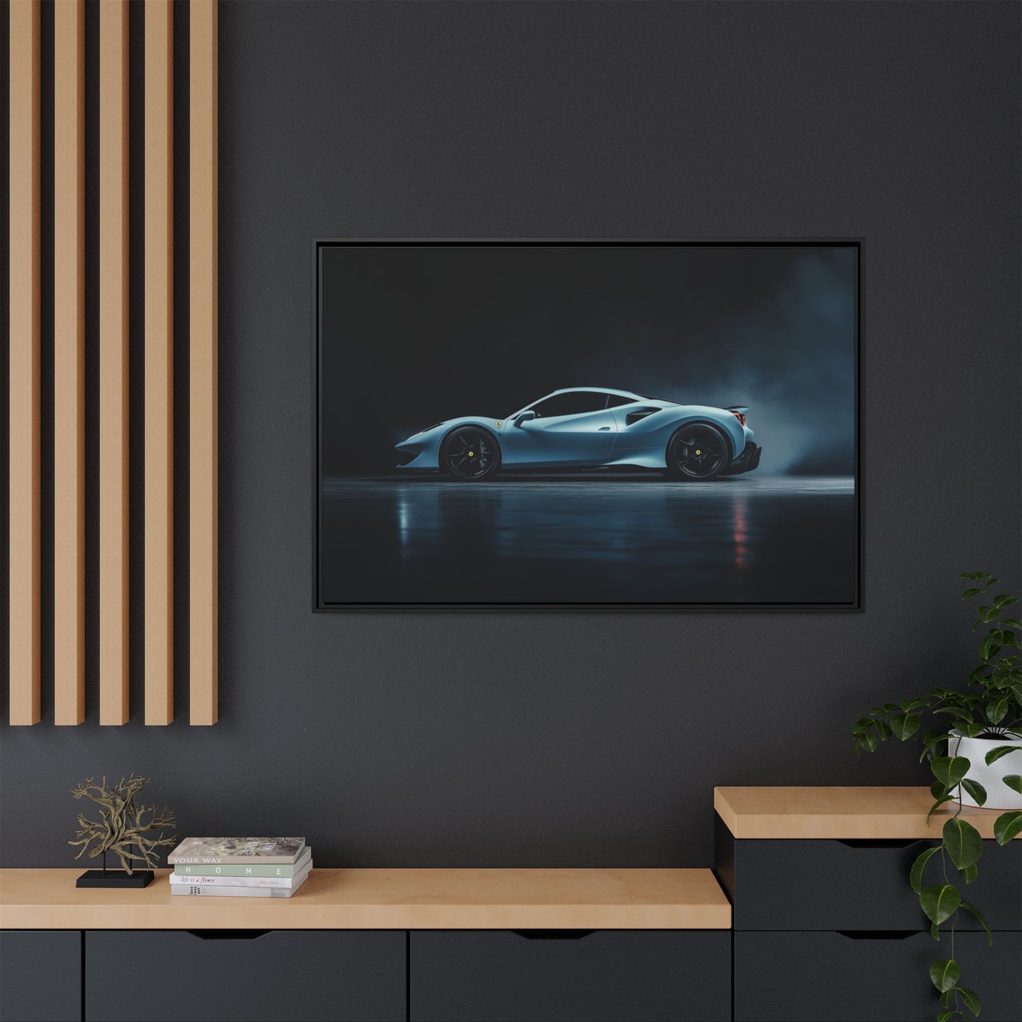 Ferrari F8 Sideview Light Blue