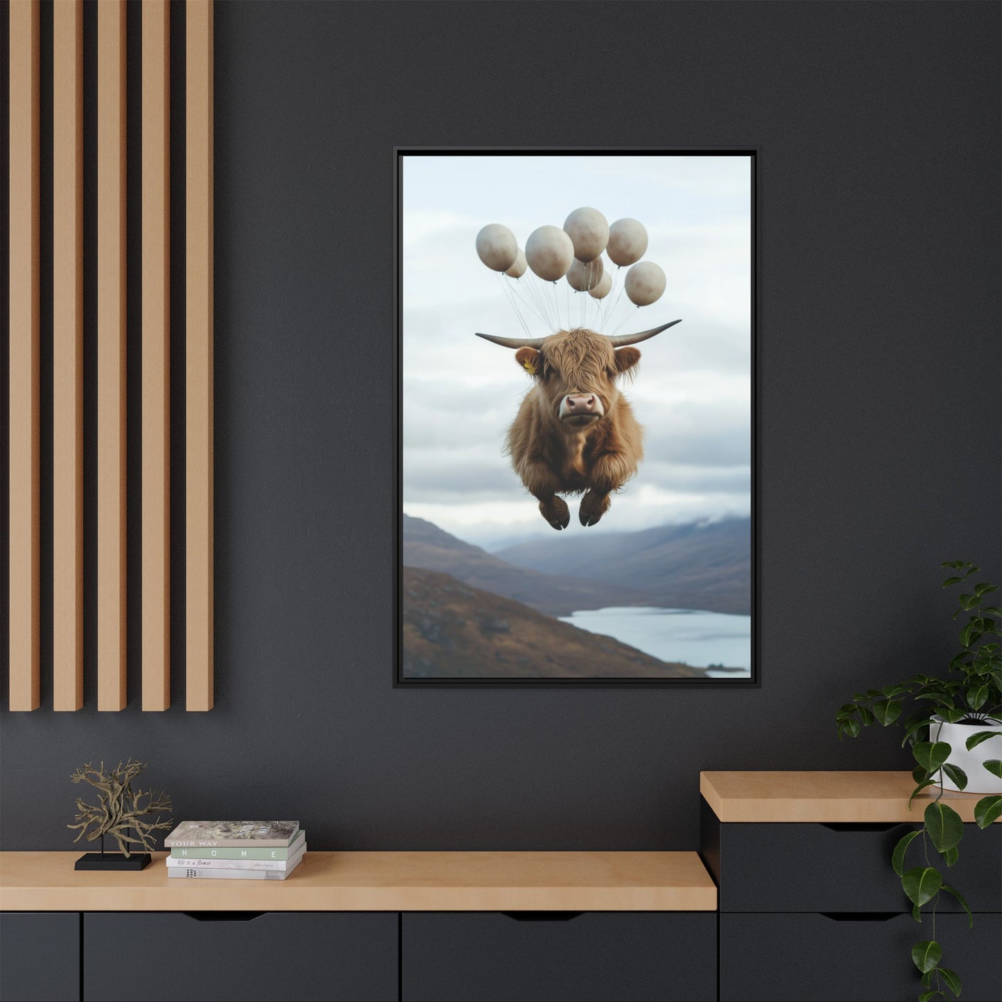 Floating Highland Cattle