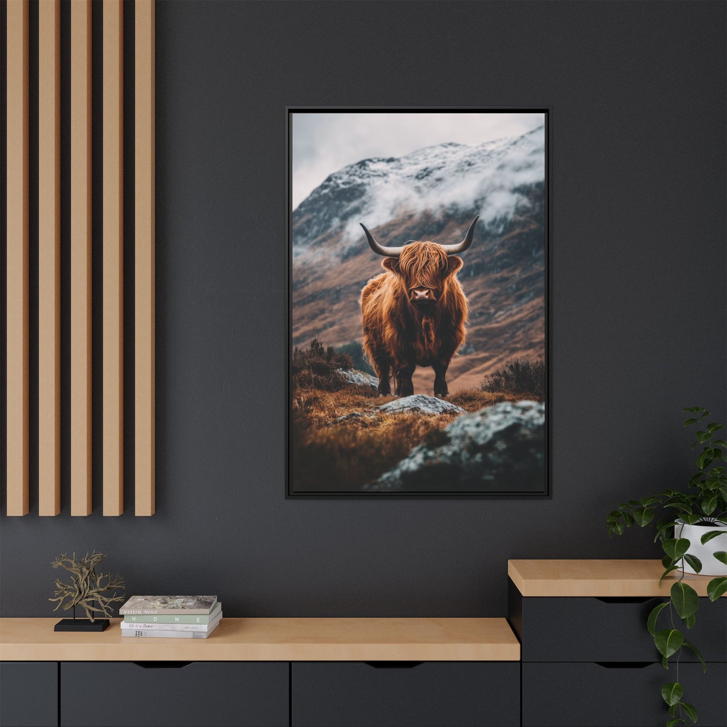Highland Cattle In The Mountains