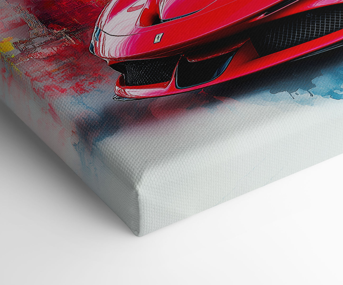 Ferrari SF90 Watercolor Style