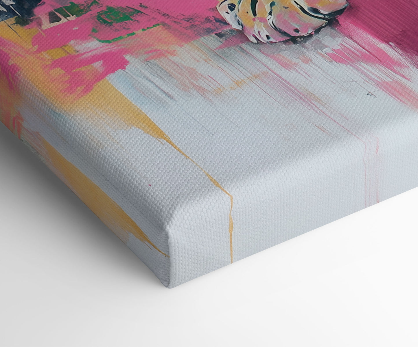 Pop Art Leopard Painting Style