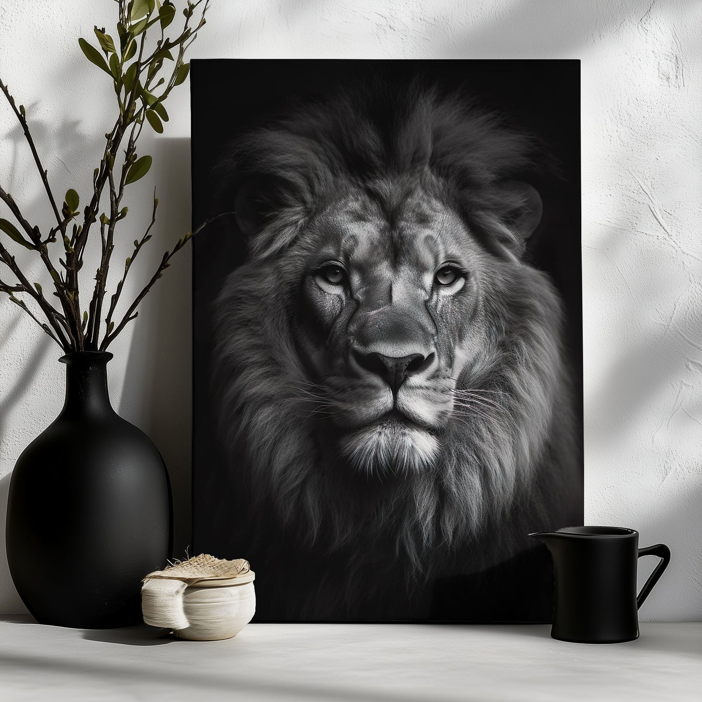 Lion Black & White