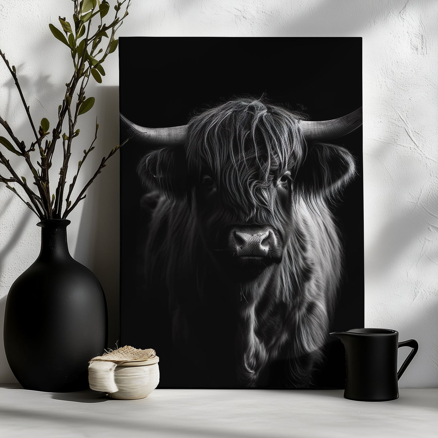 Bull Black & White