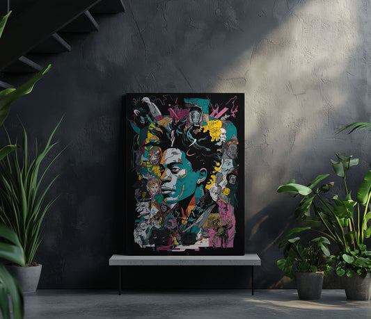 Abstract Graffiti Portrait