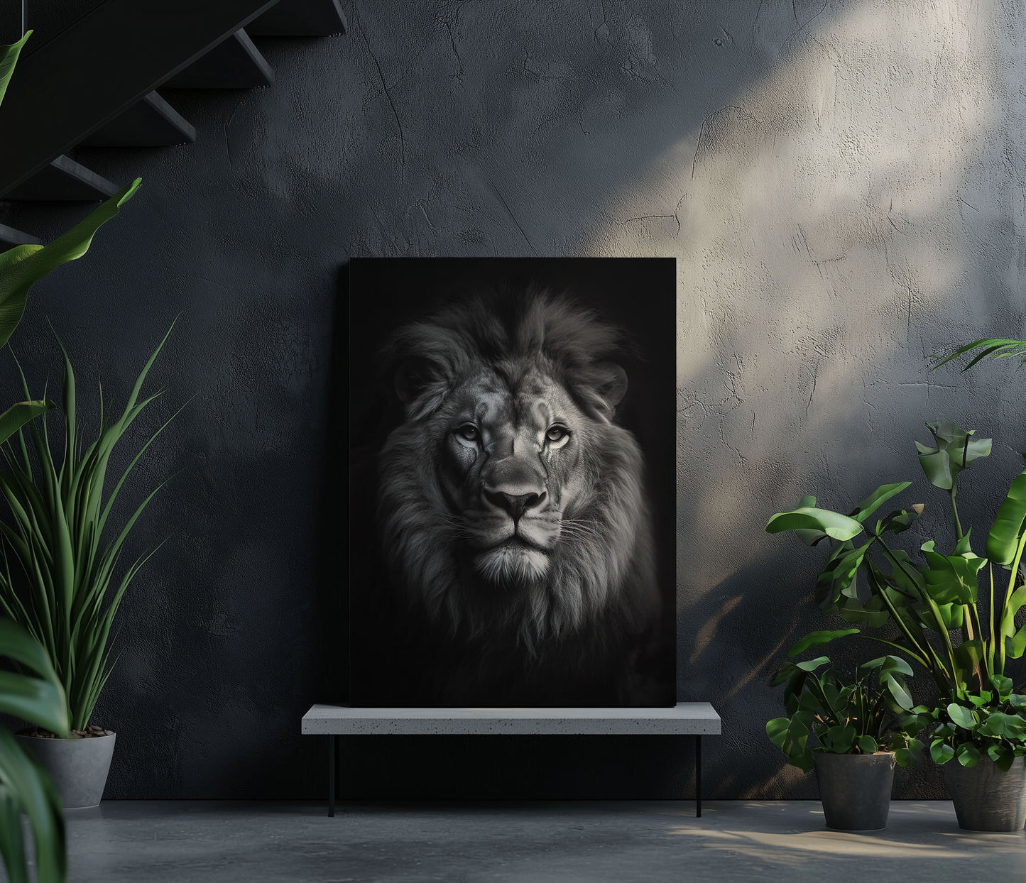 Lion Black & White