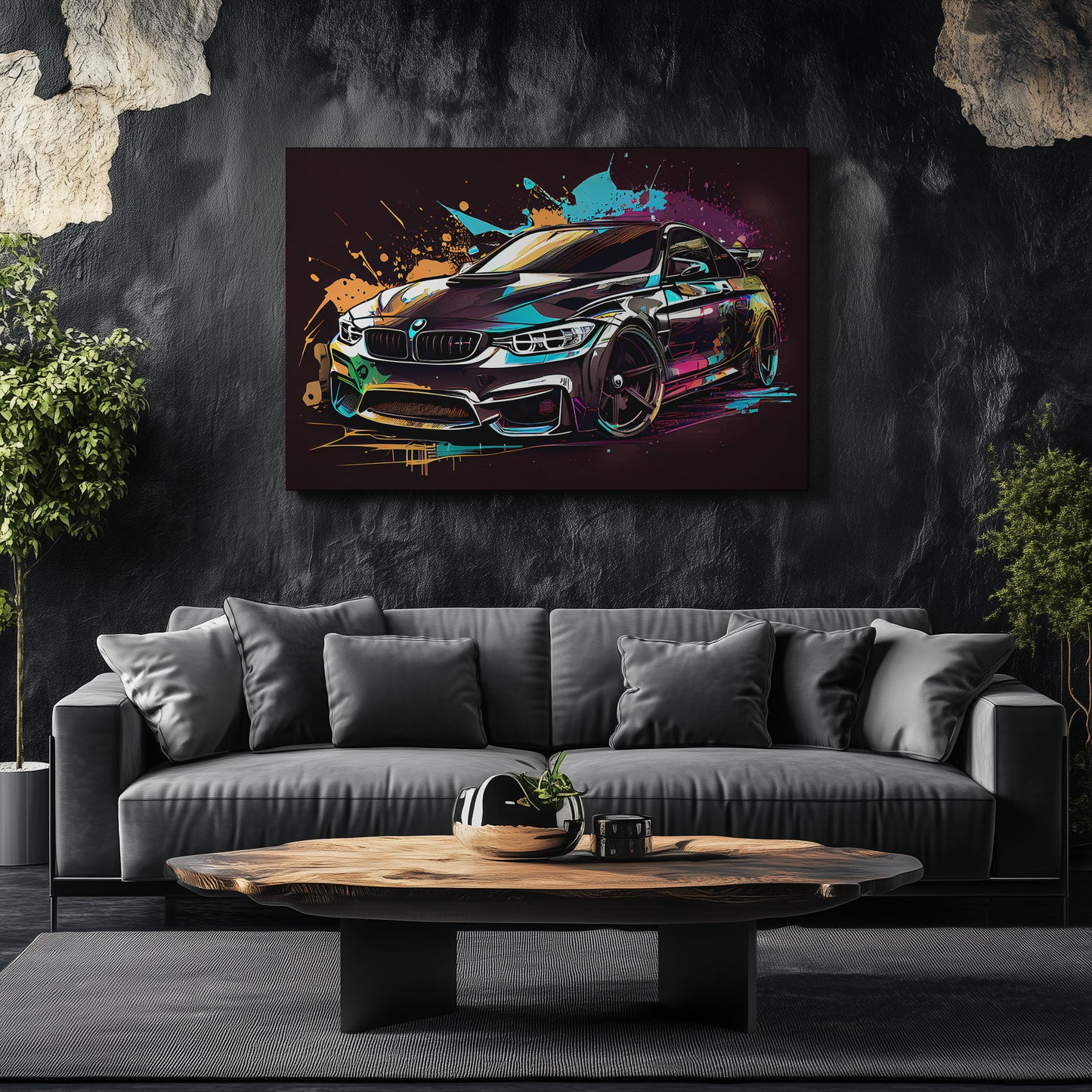 BMW M4 Black Sketch
