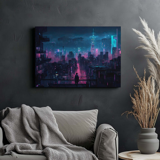 Cyberpunk City Skyline