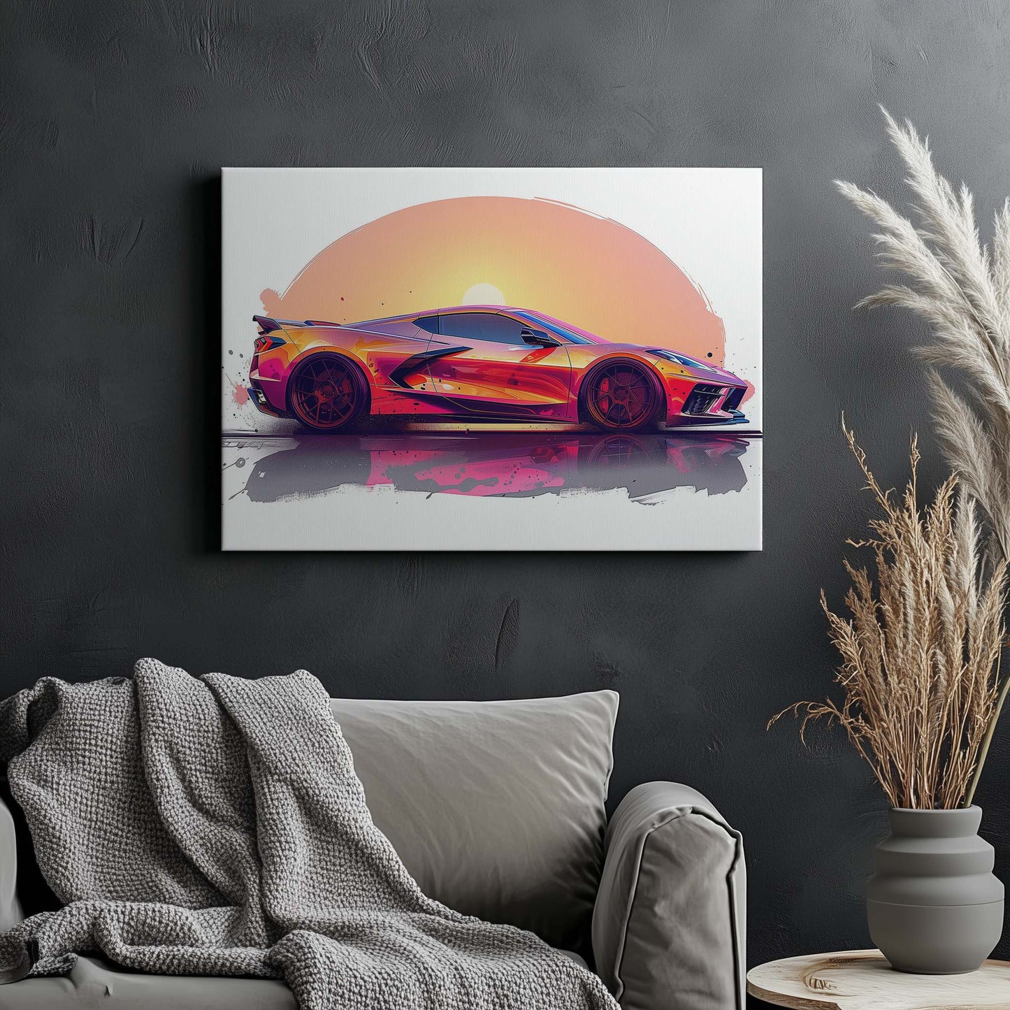 Corvette C8 Sunset