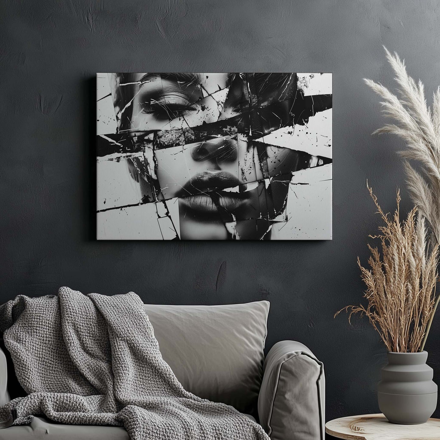 Shattered face
