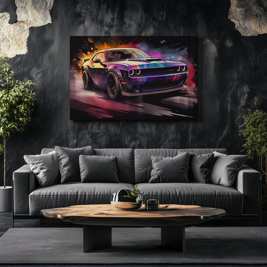 Dodge Challenger Purple Drive