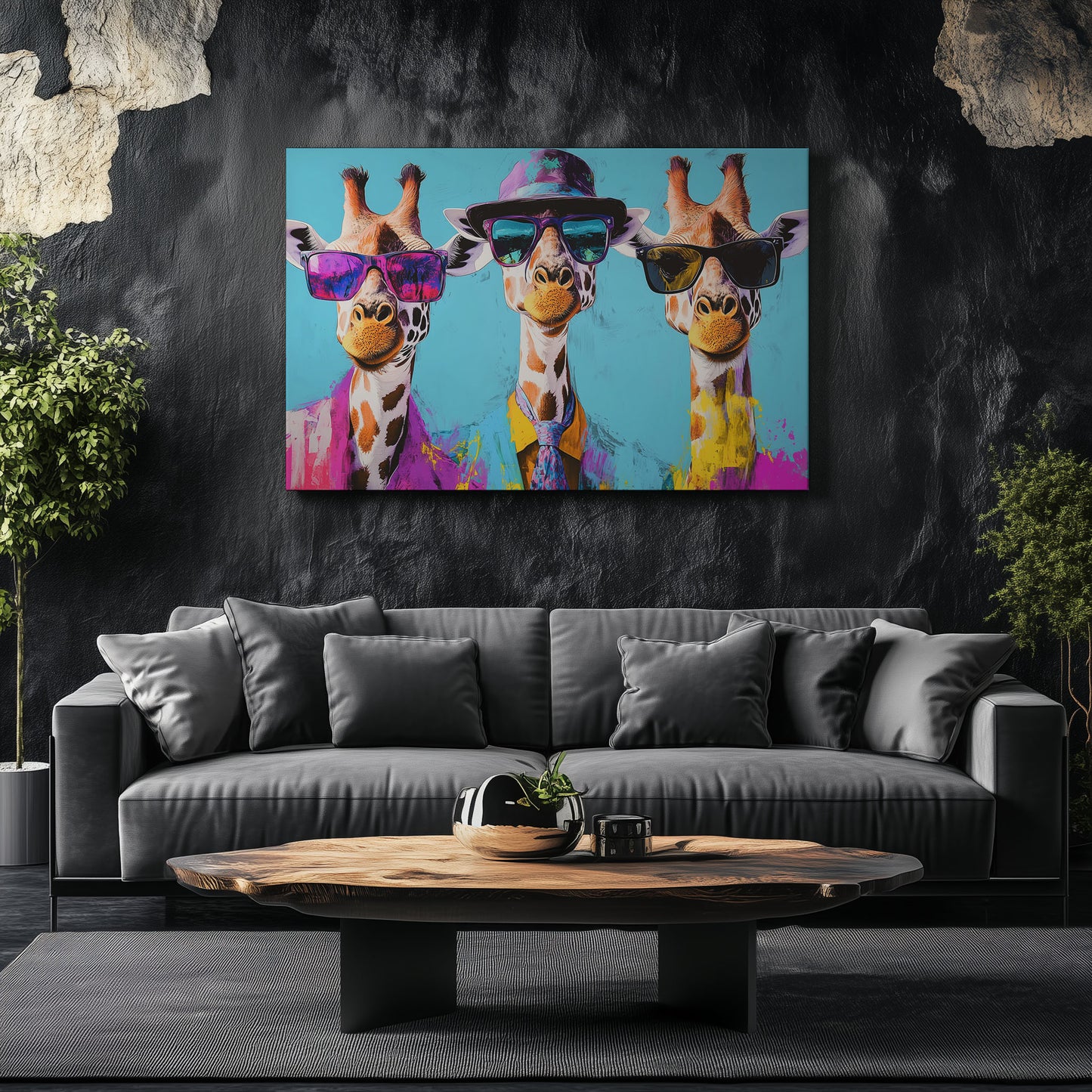 Funny Giraffes Trio