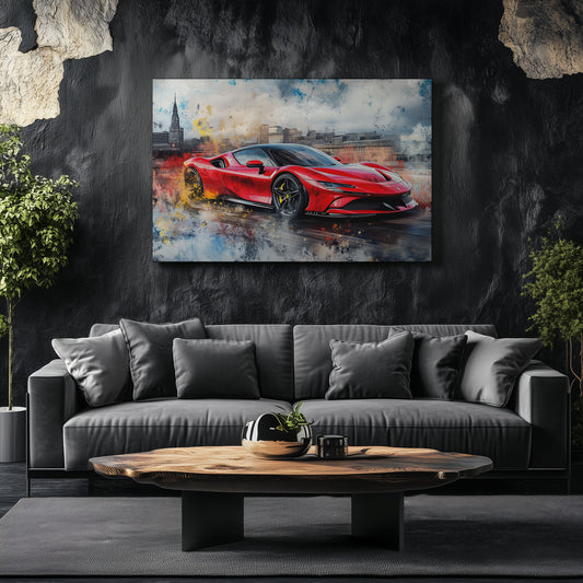 Ferrari SF90 Urban Cityscape