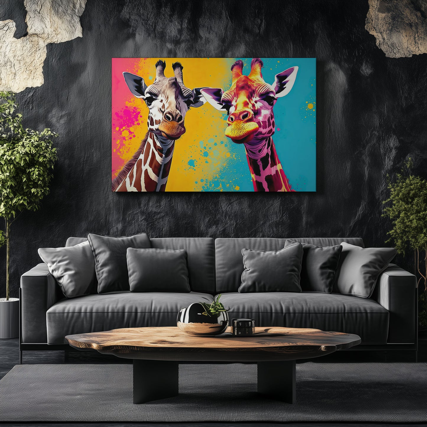 Colorful Giraffes