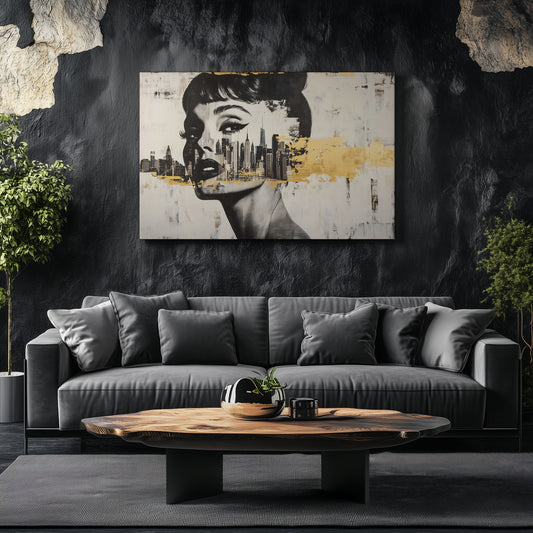 Audrey Hepburn Face Silhouette