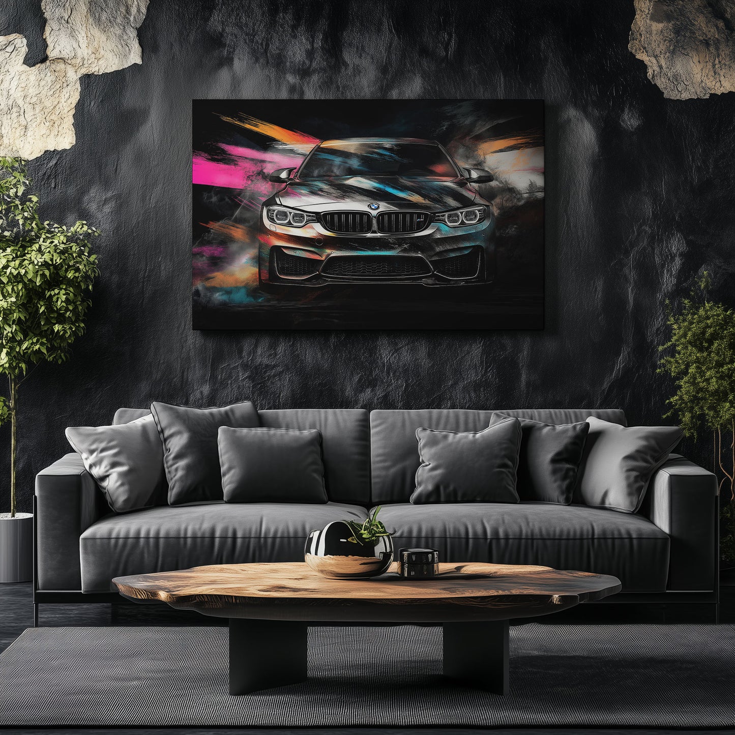 BMW M4 Brushstroke Sketch
