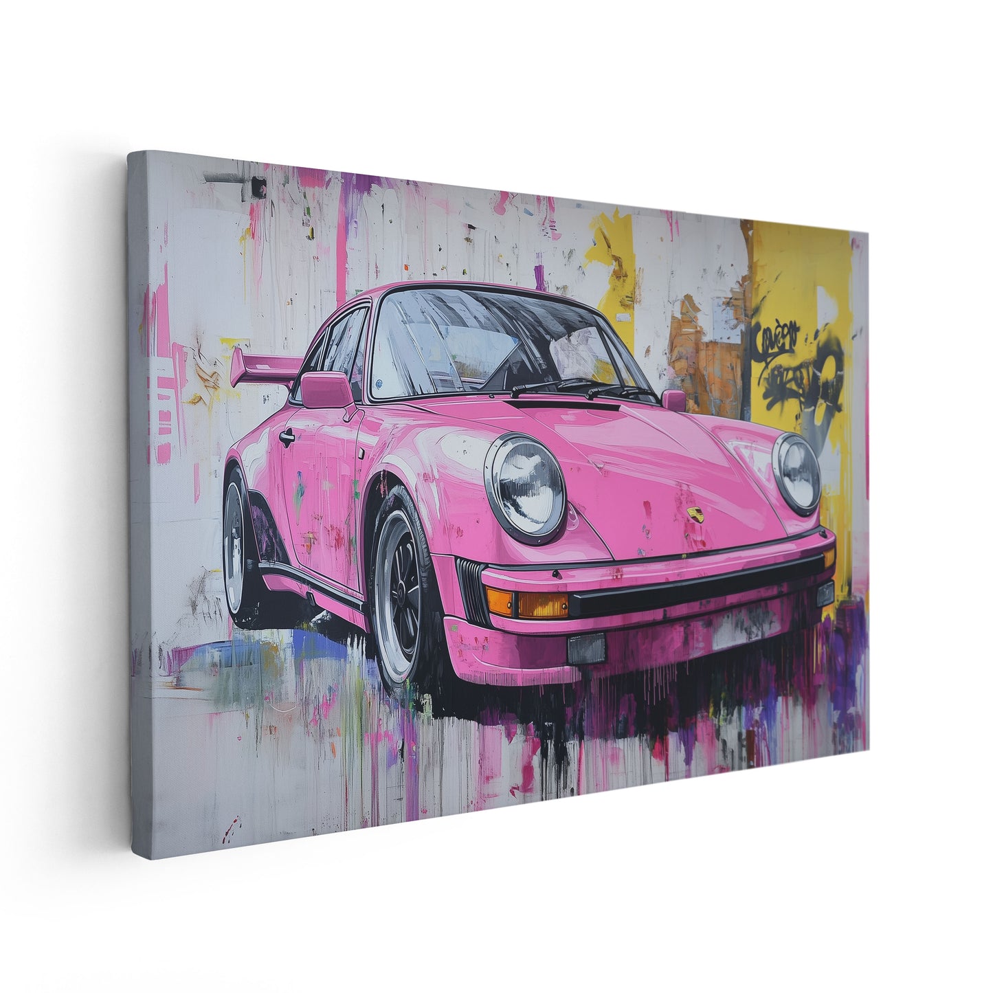 Porsche 911 Street Art Pink