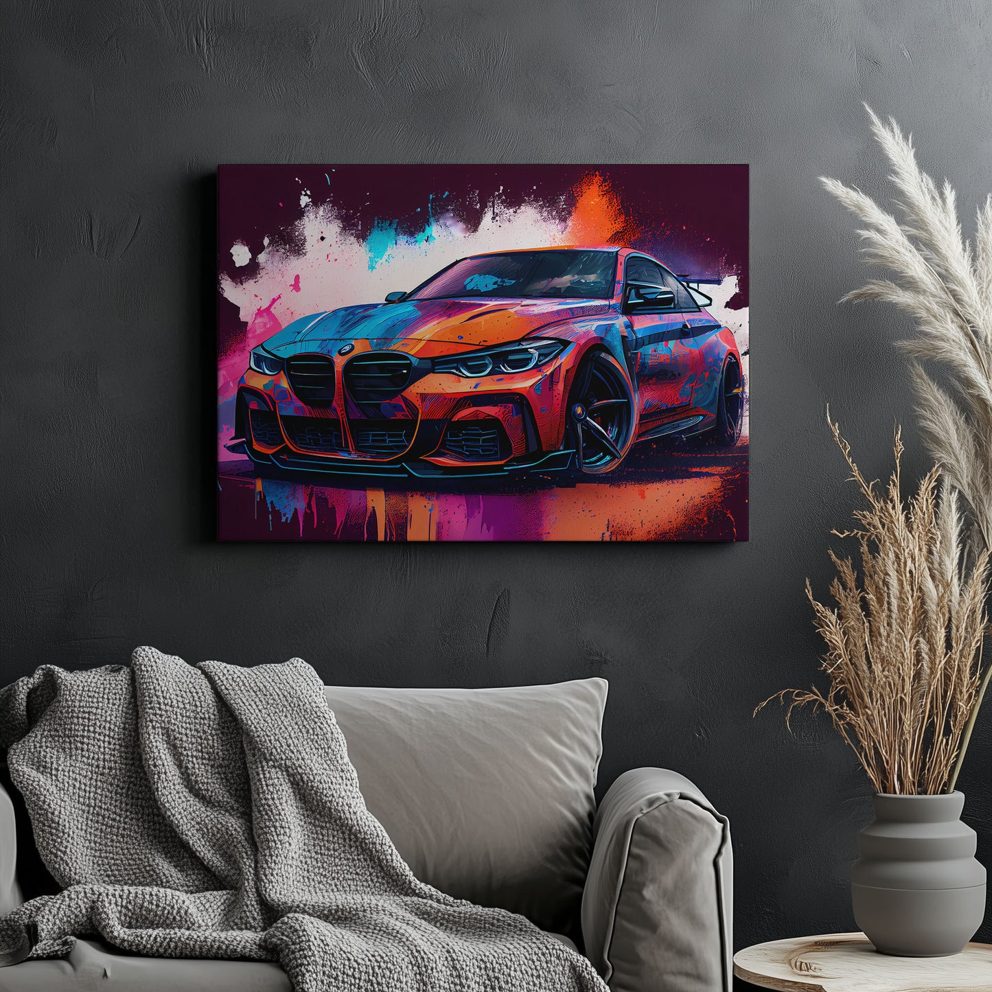 BMW M4 2022 Red Sketch