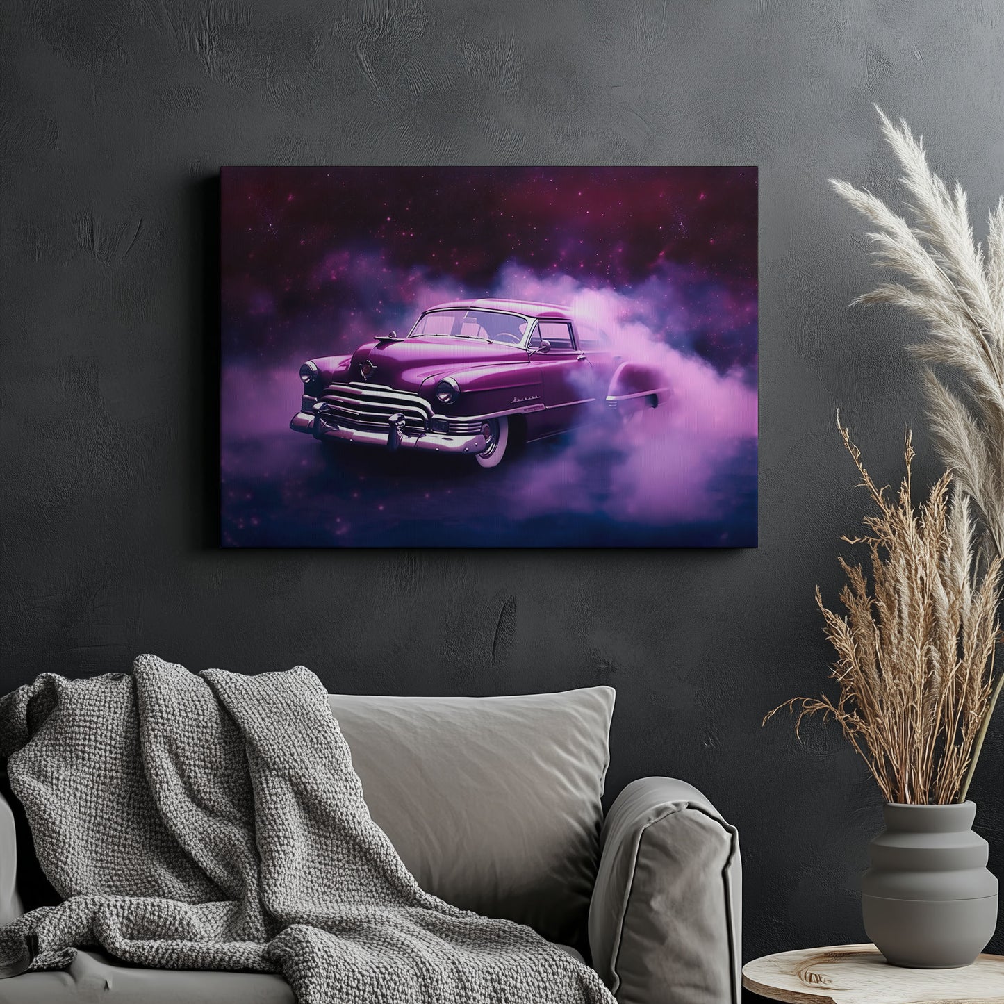 Lila Retro Car