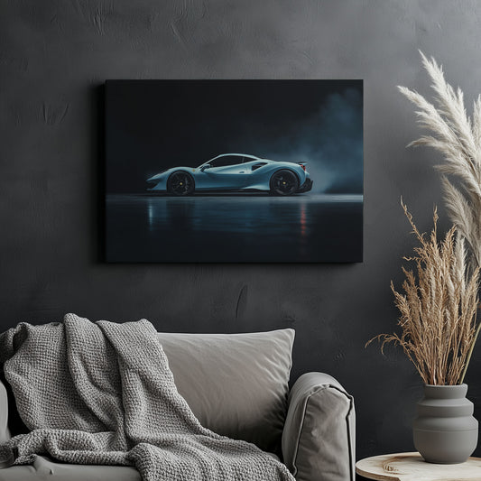 Ferrari F8 Sideview Light Blue