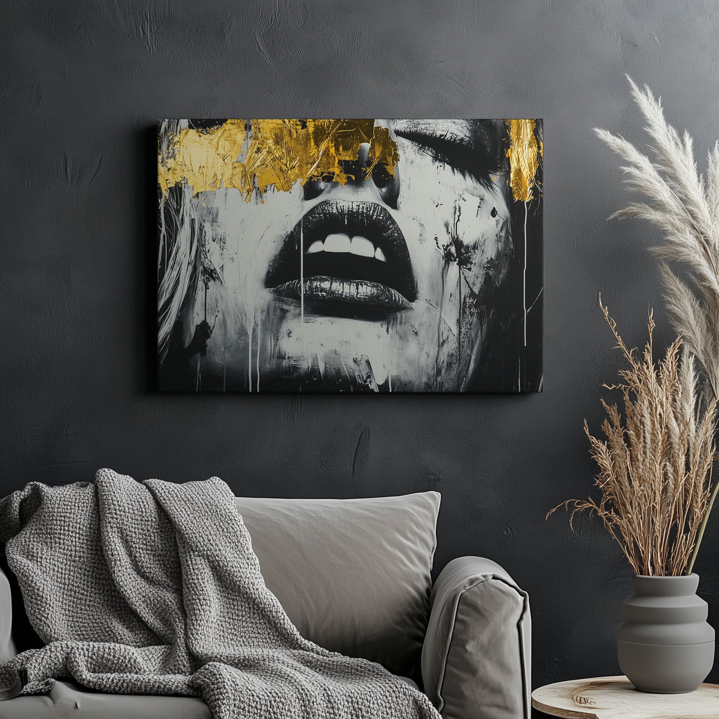 Gold Abstract Woman