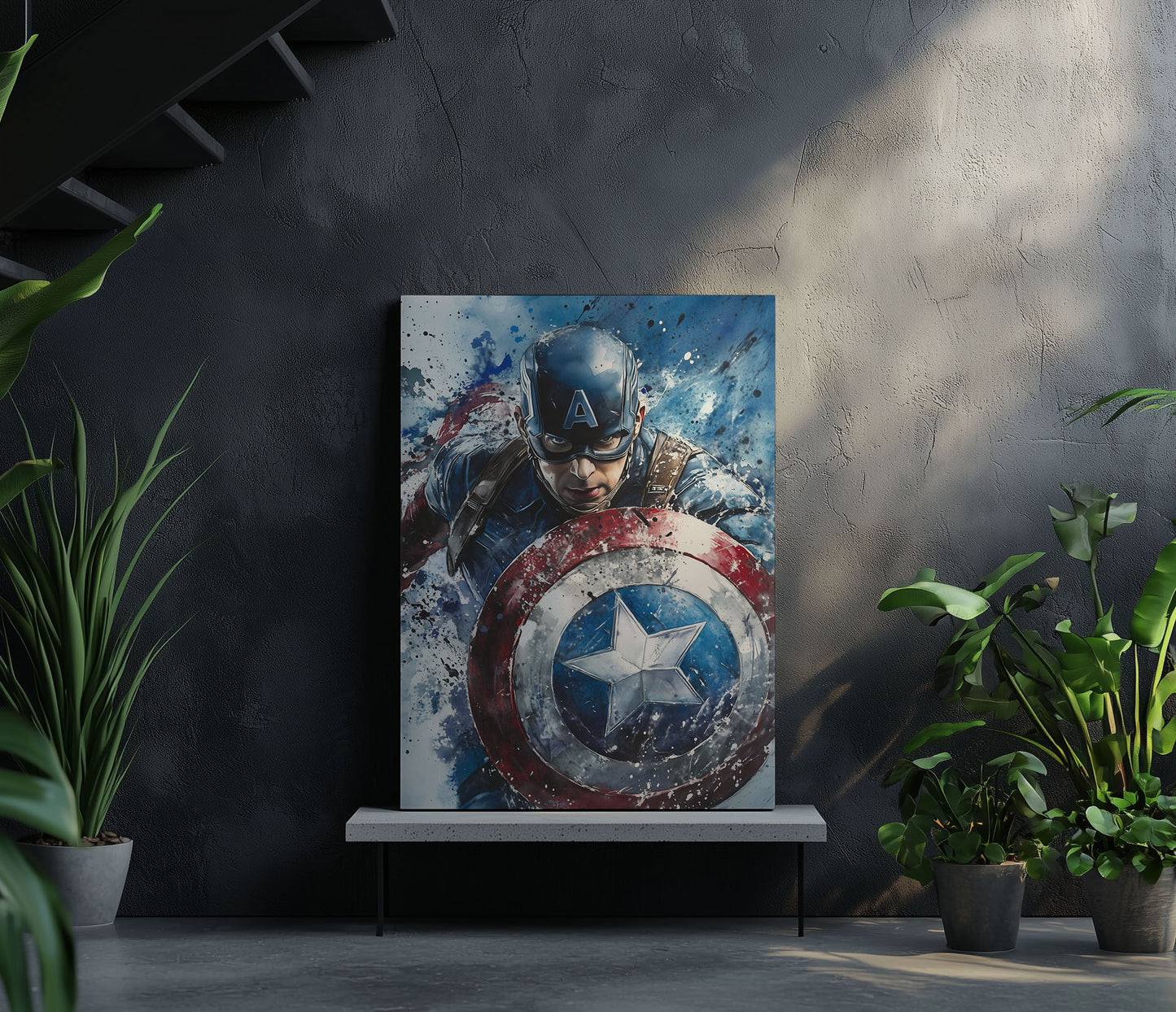 Marvel Captain America Splash Art