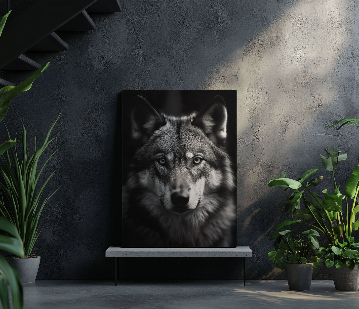 Wolf Black & White