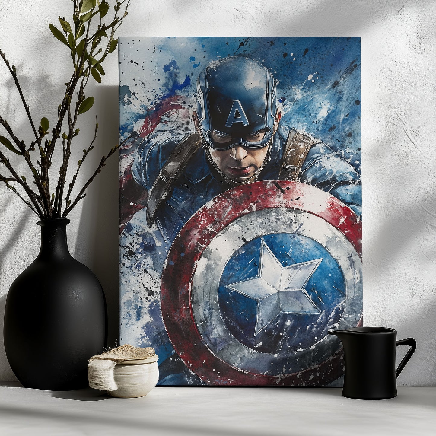Marvel Captain America Splash Art