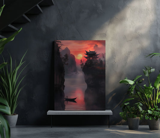 Japanese Temple on a Cliff