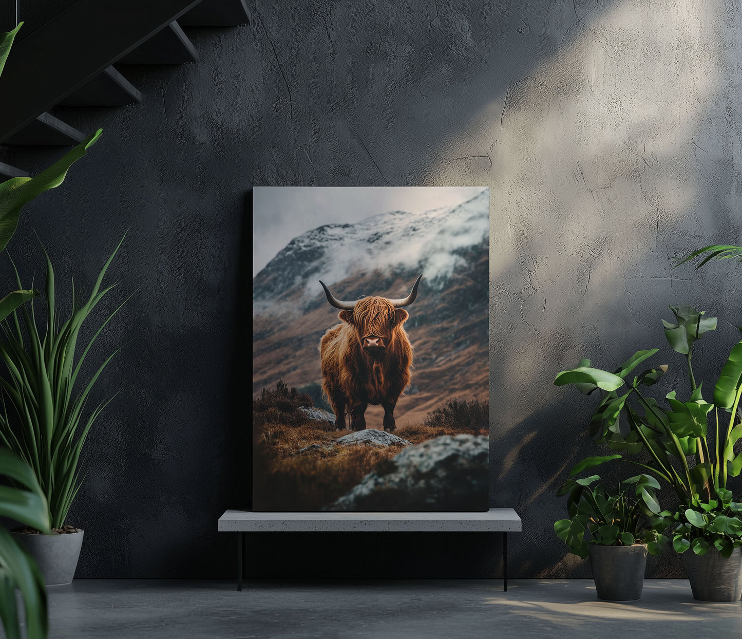 Highland Cattle In The Mountains