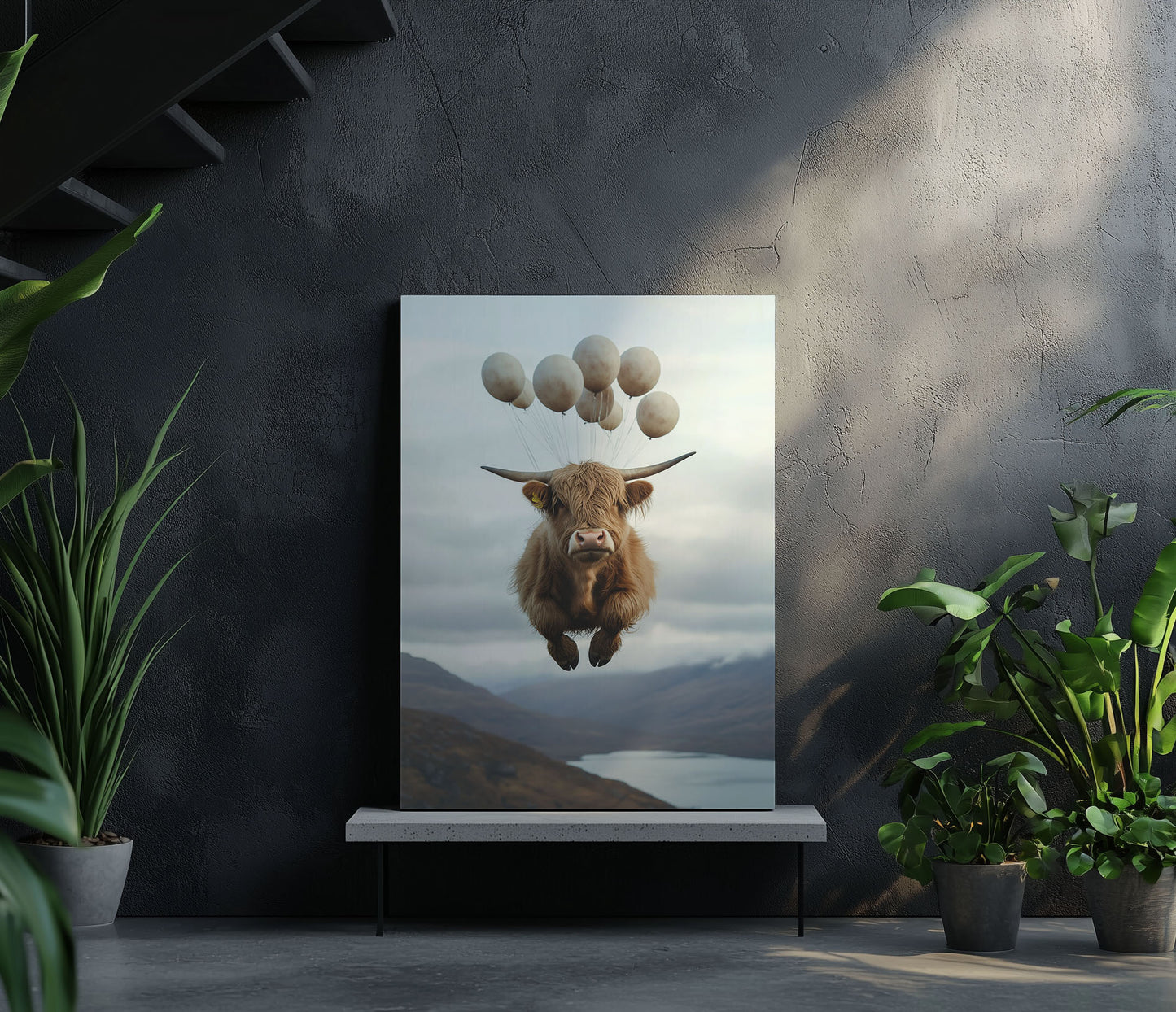 Floating Highland Cattle