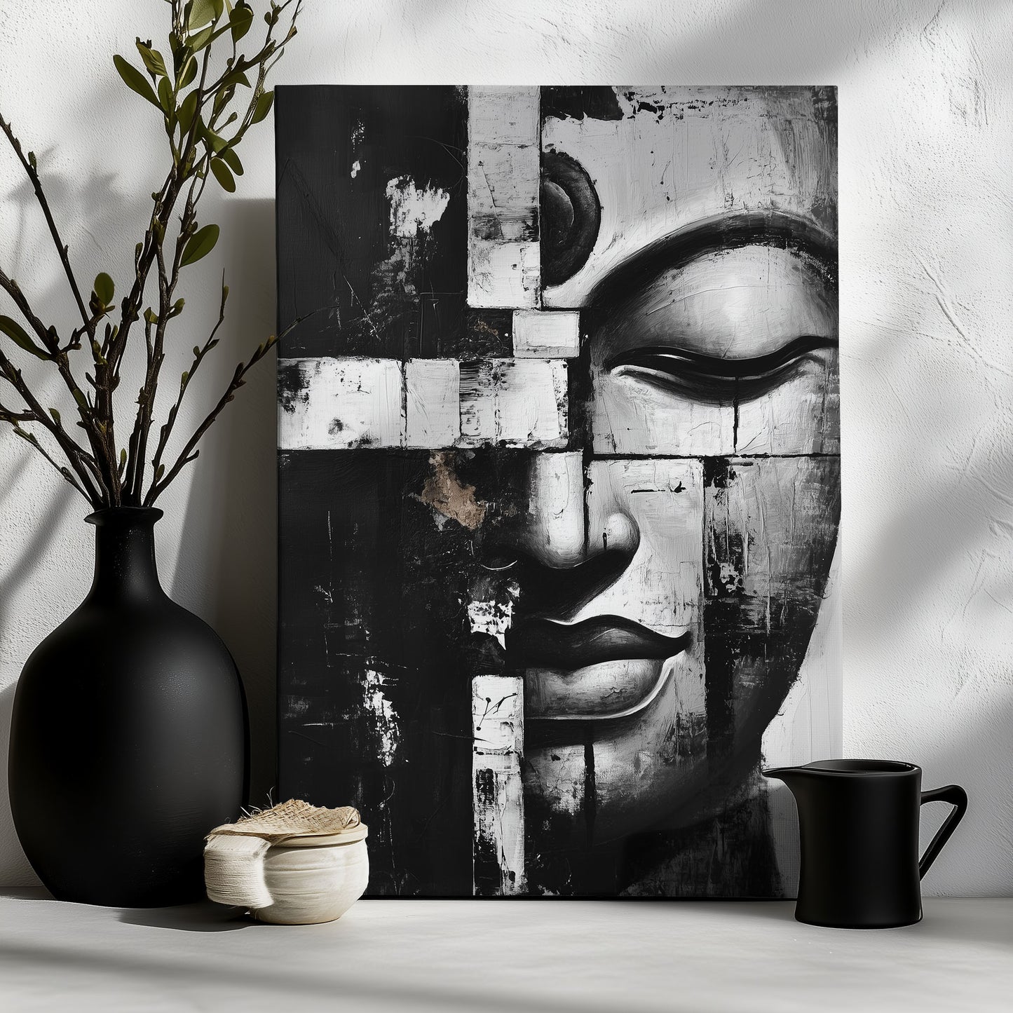 Black & White Buddha