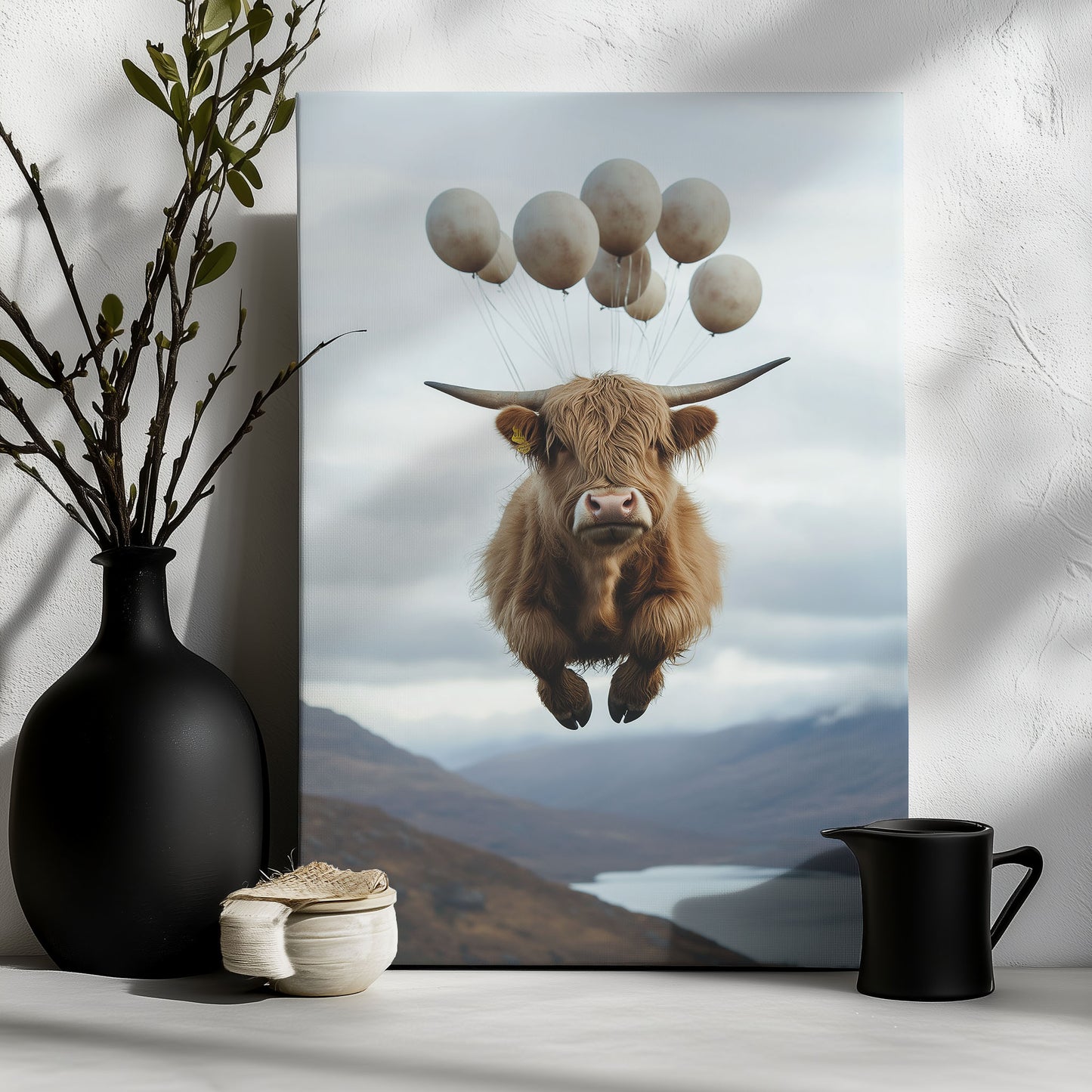 Floating Highland Cattle
