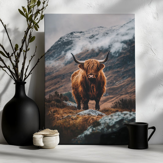 Highland Cattle In The Mountains
