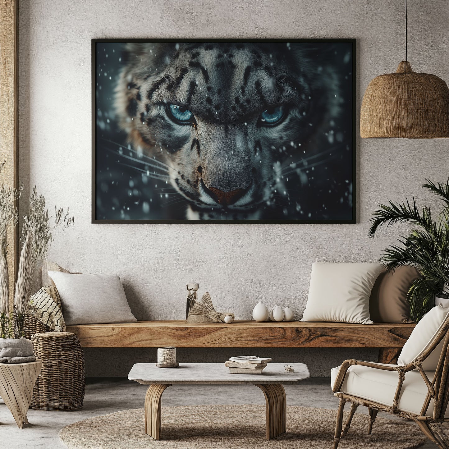 Majestic Snow Leopard Portrait