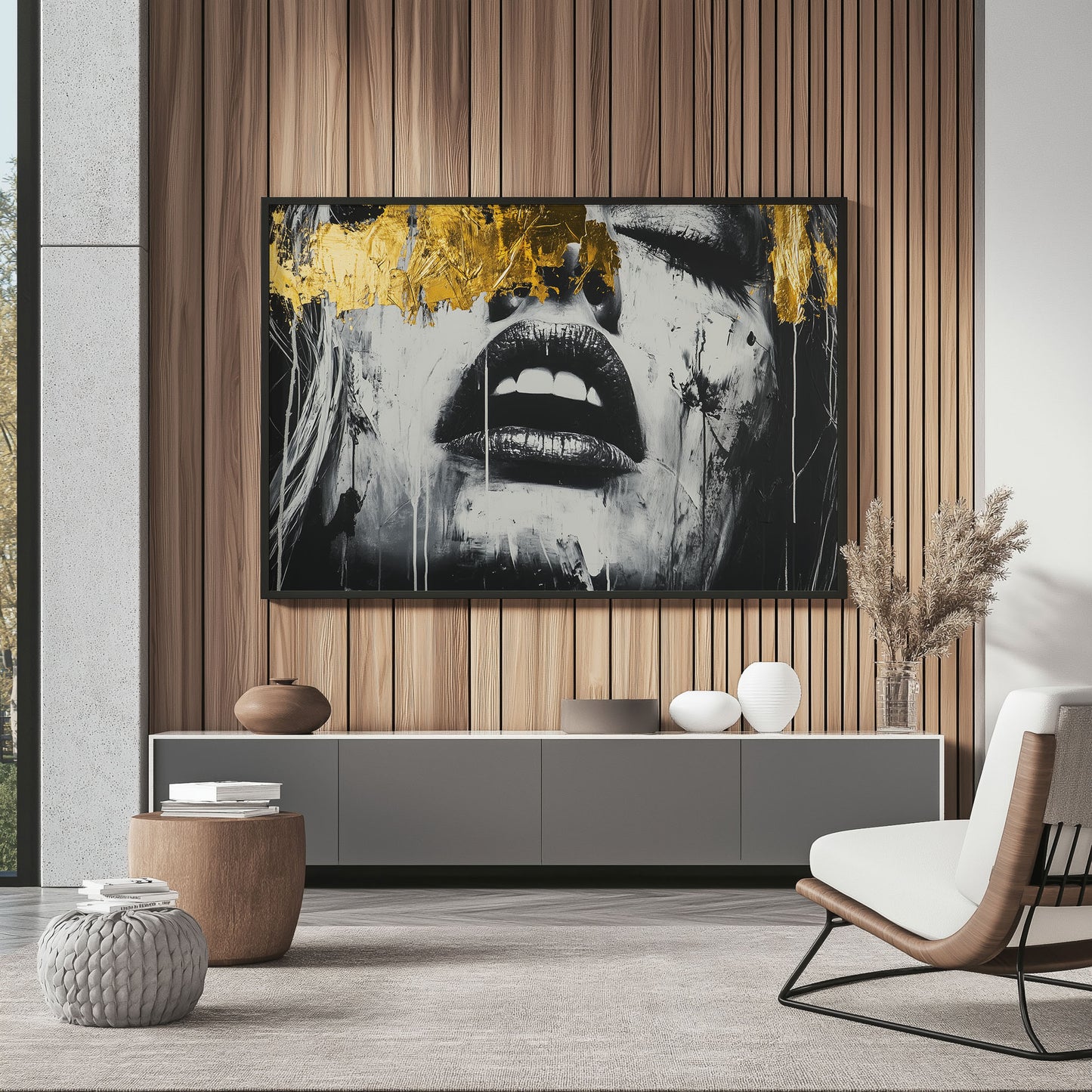 Gold Abstract Woman