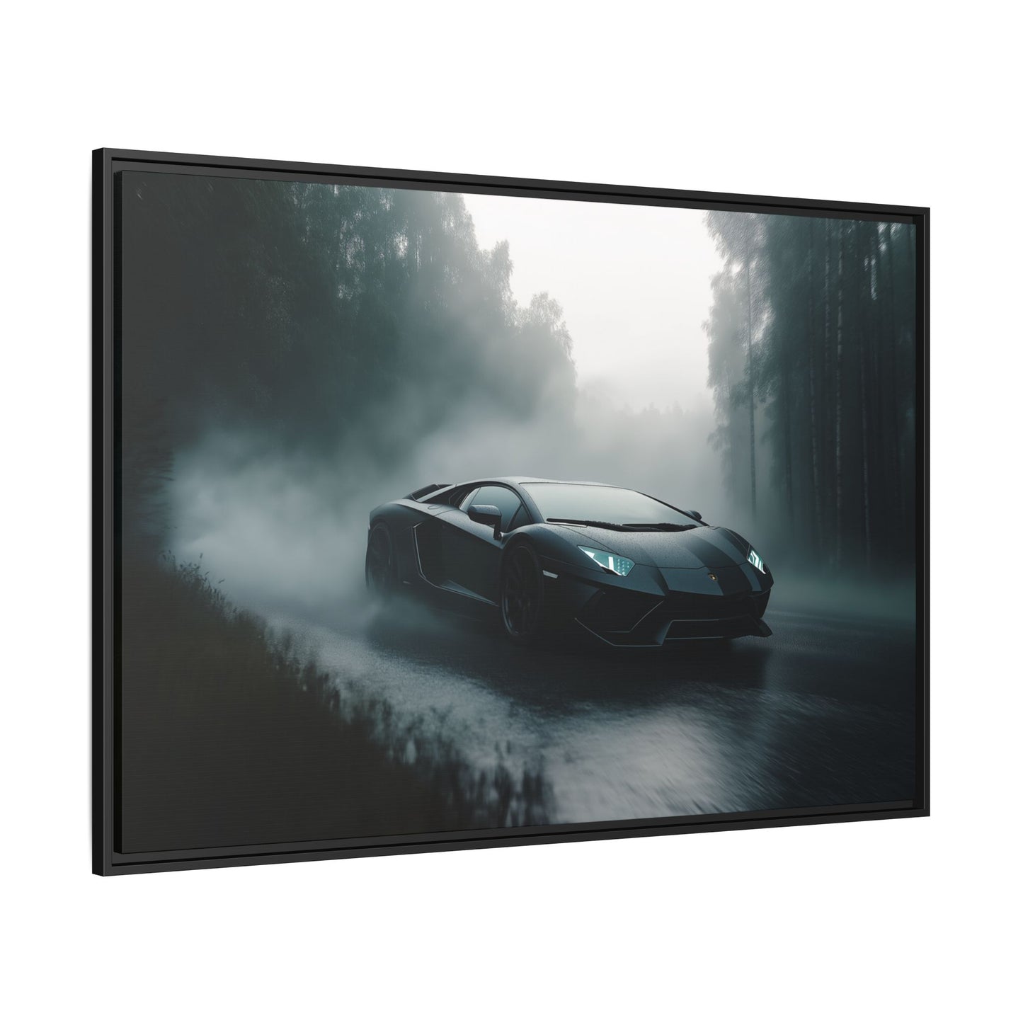 Lamborghini Aventador Forest Fog