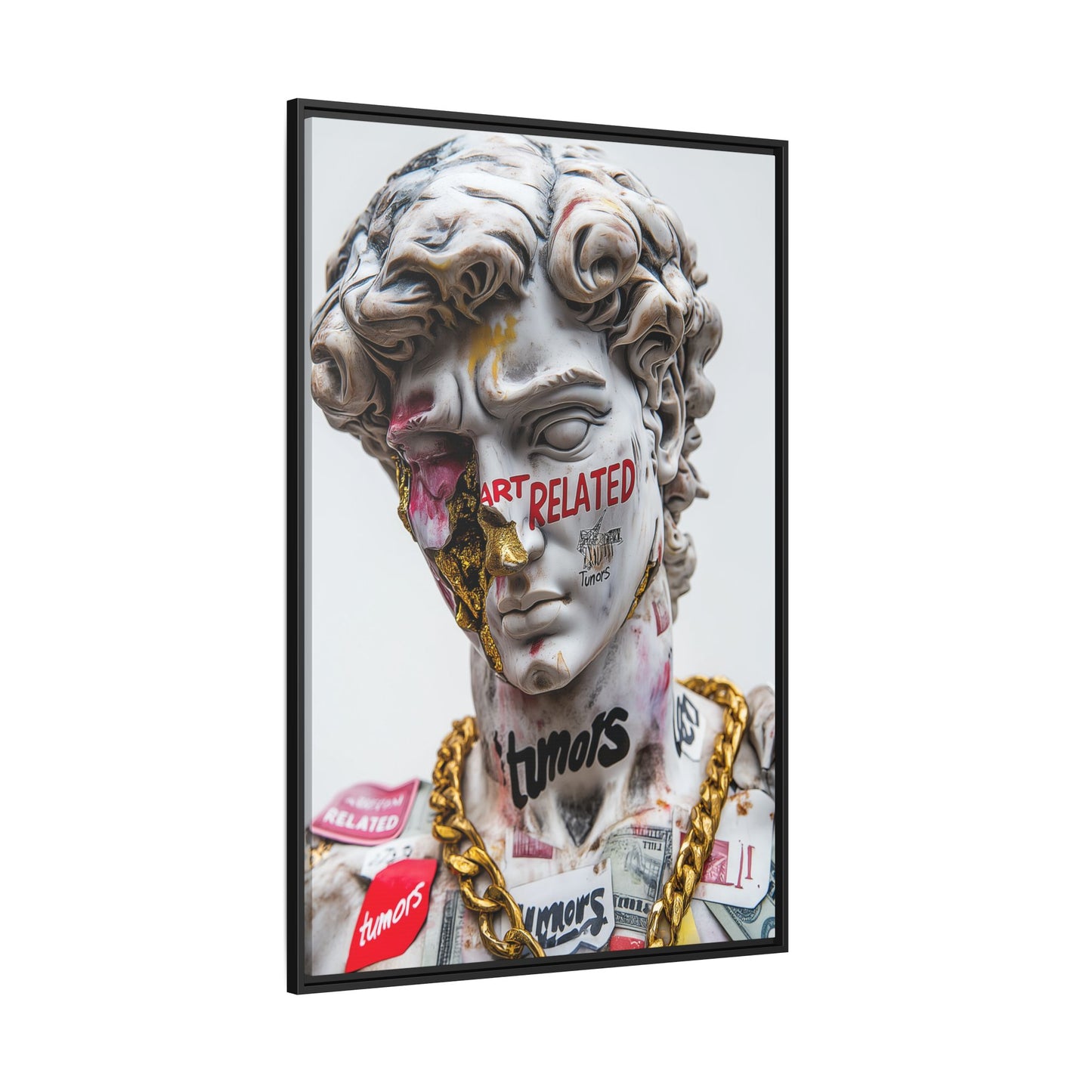 Graffiti Marble Statue