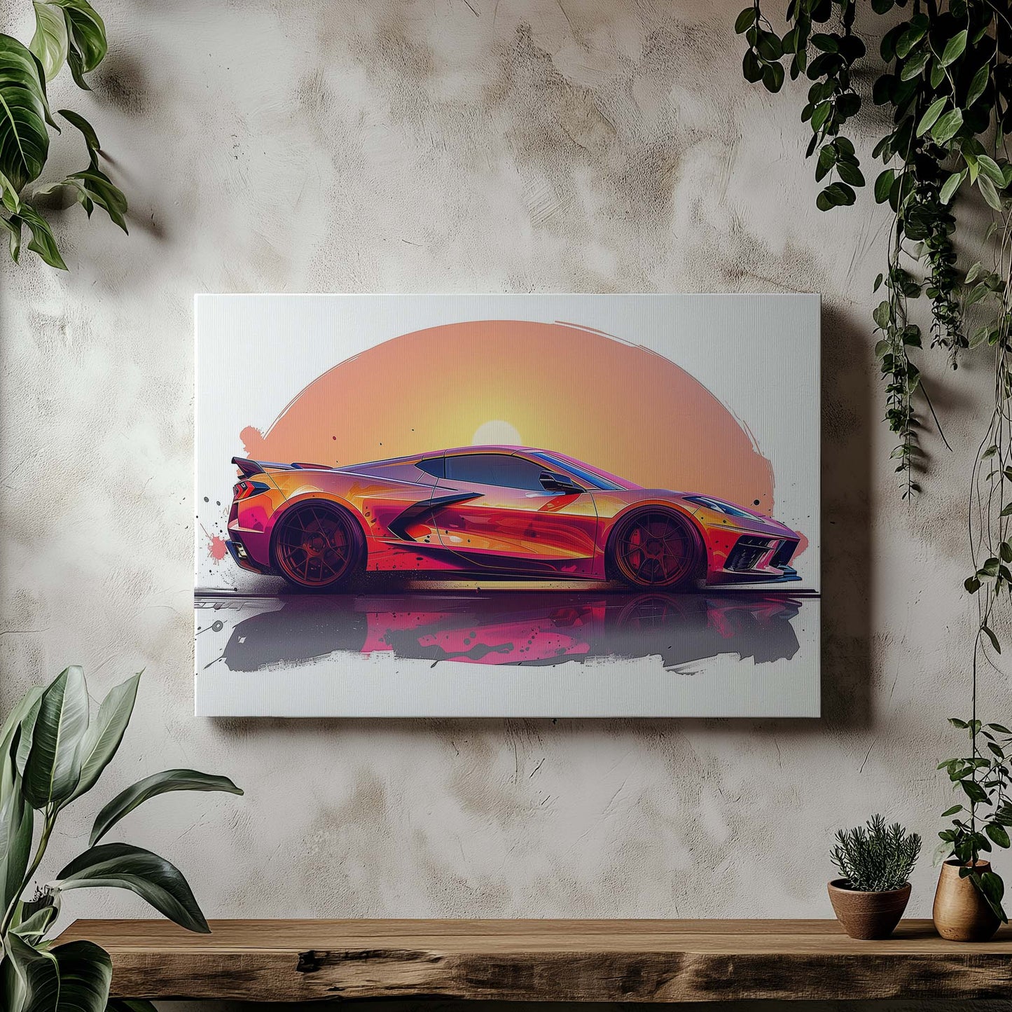 Corvette C8 Sunset