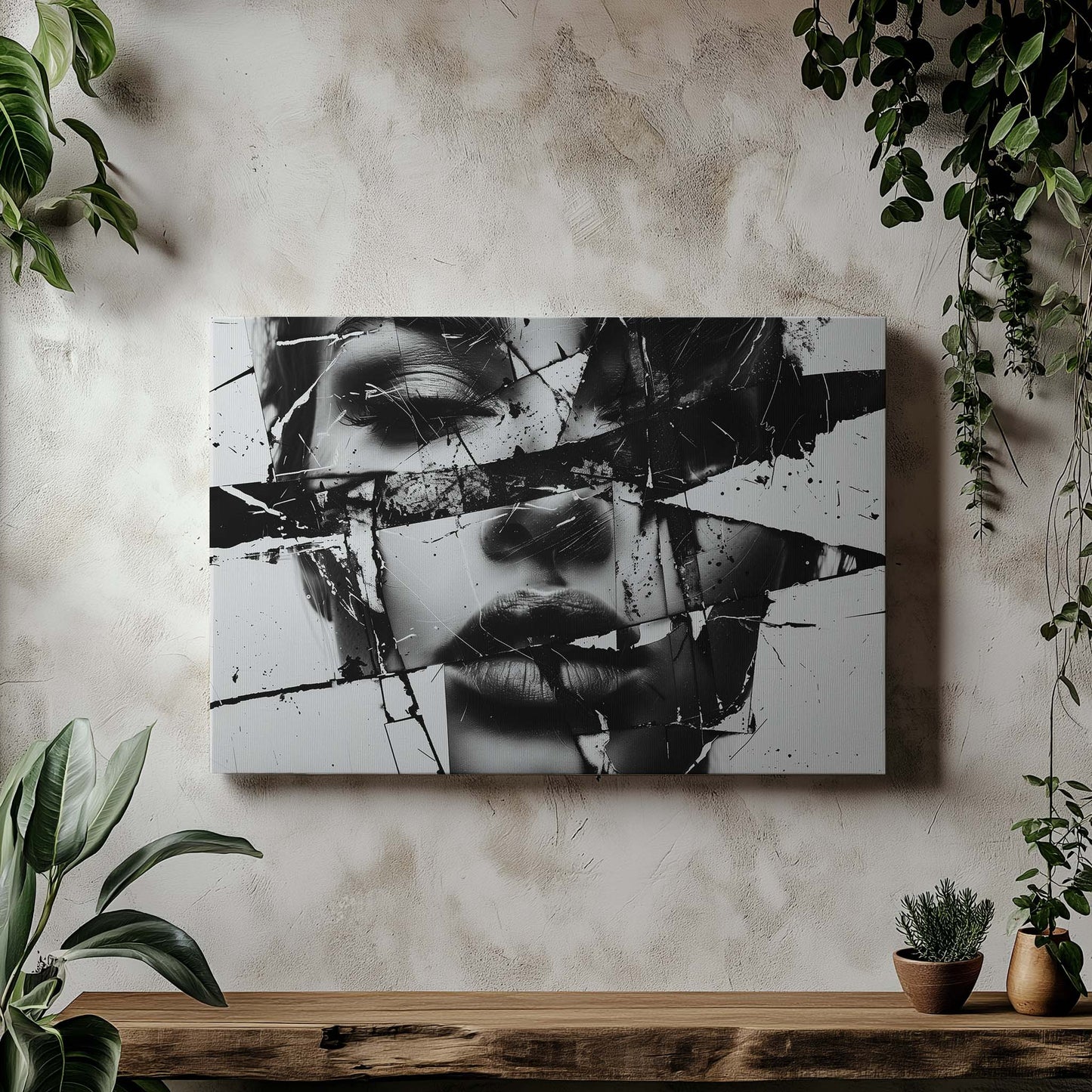 Shattered face