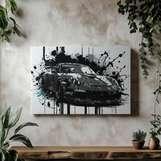 Porsche GT3 Black Splatters